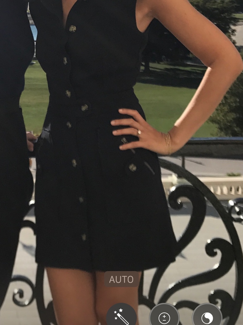Veronica beard navy shirt dress